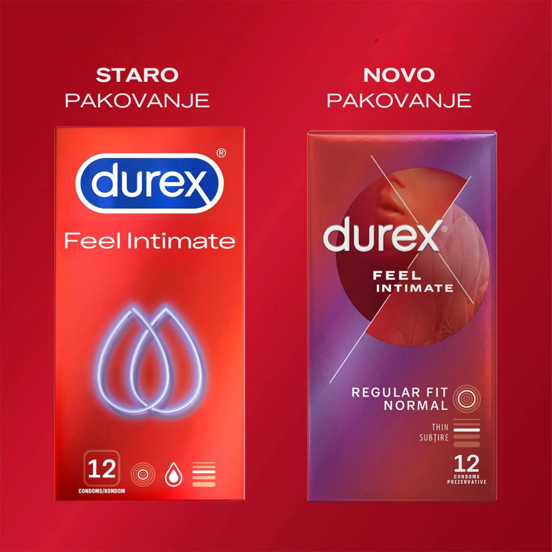 Durex® Kondomi Fell Intimate 12 Kondoma