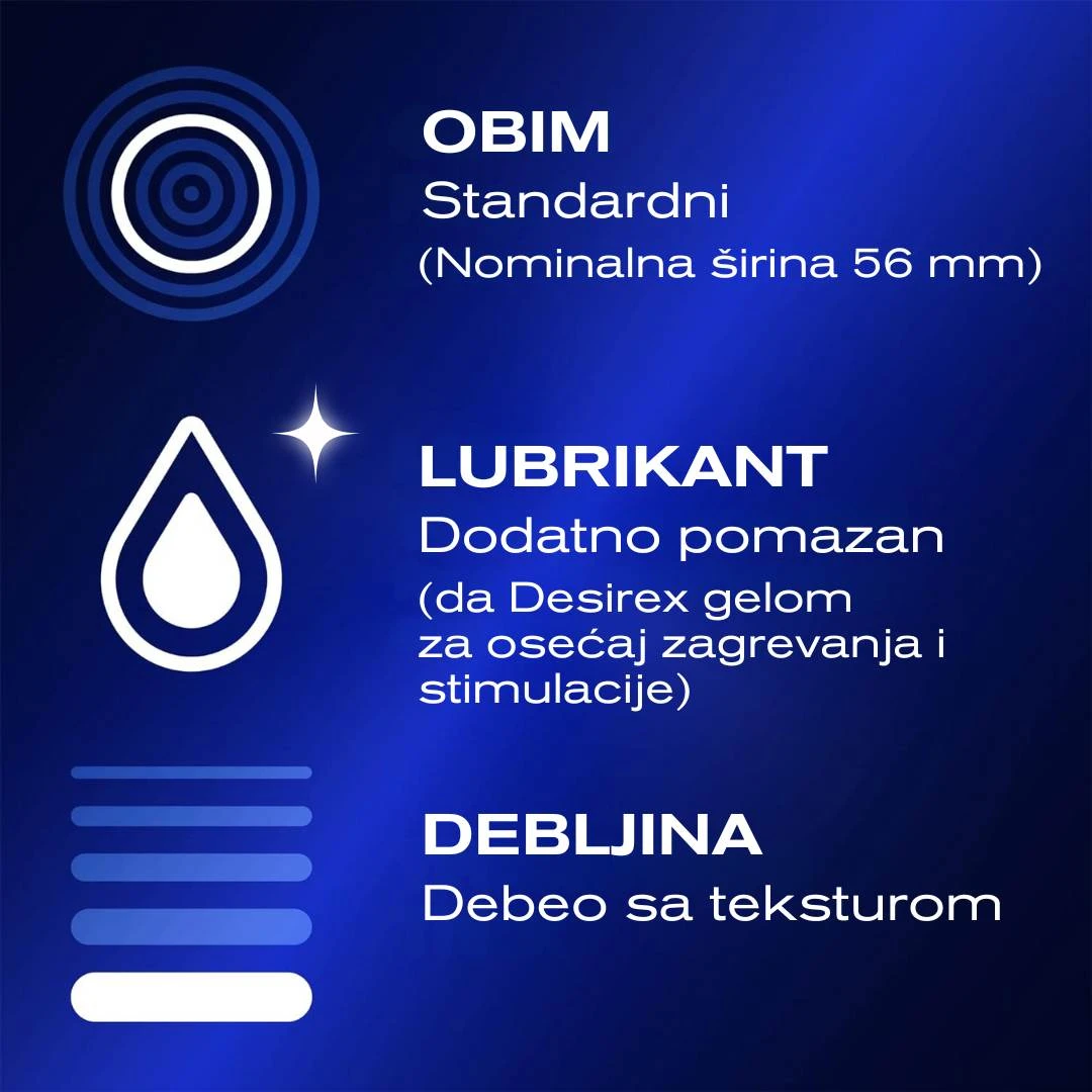 Durex® Kondomi INTENSE 16 Kondoma za Bolji Orgazam