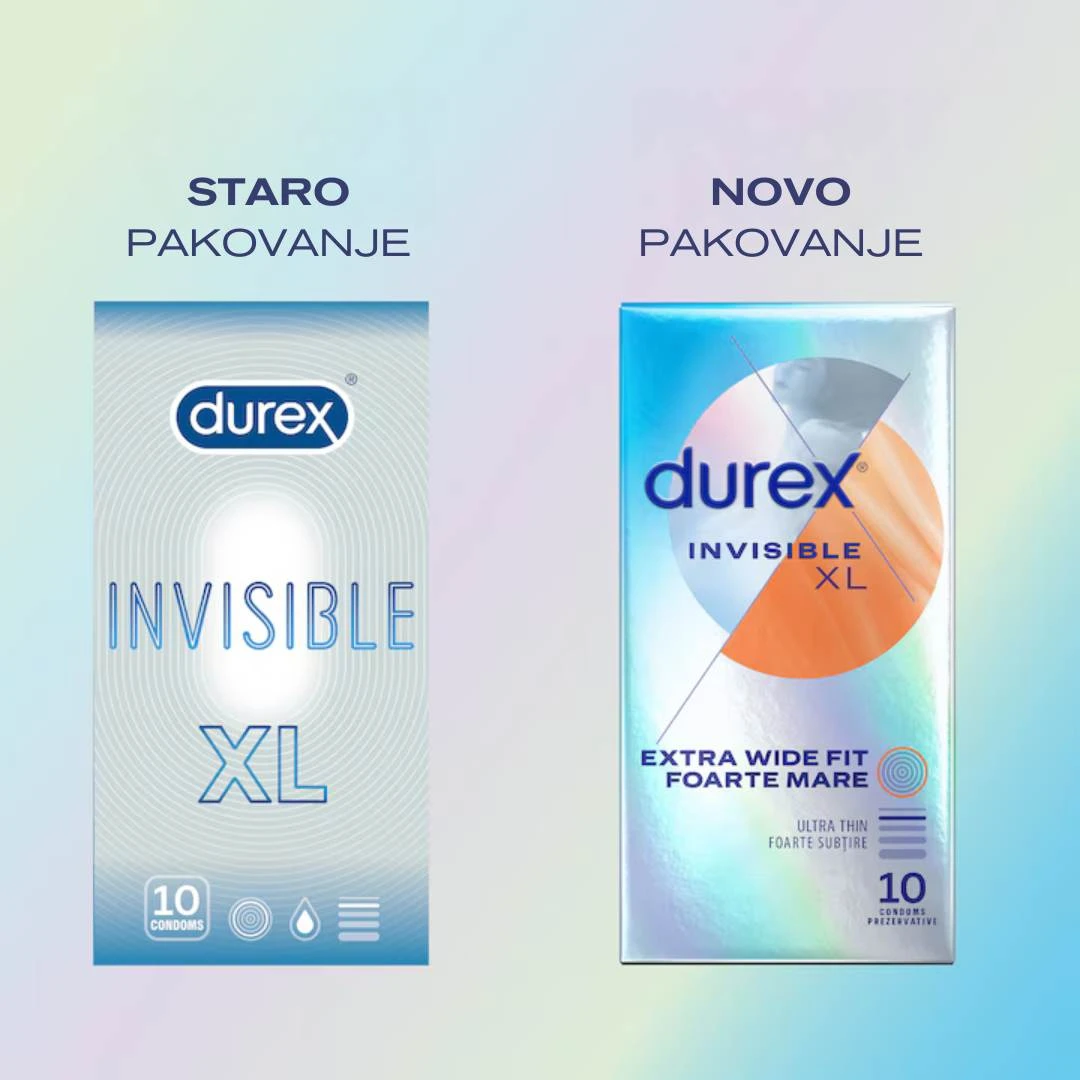 Durex® Kondomi Invisible XL 10 Kondoma