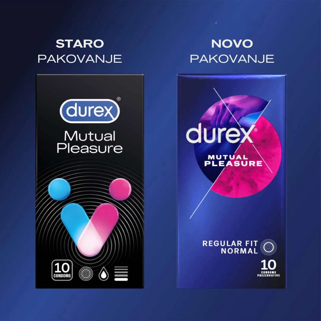 Durex® Kondomi MUTUAL PLEASURE 10 Kondoma sa Gelom za Odlaganje Vrhunca