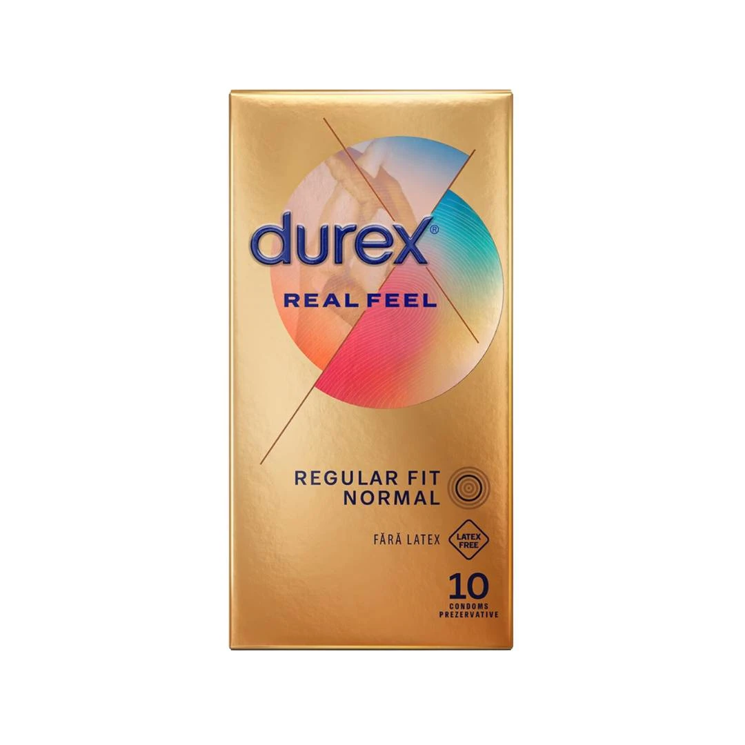 Durex® Kondomi REAL FEEL Bez Lateksa 10 Kondoma