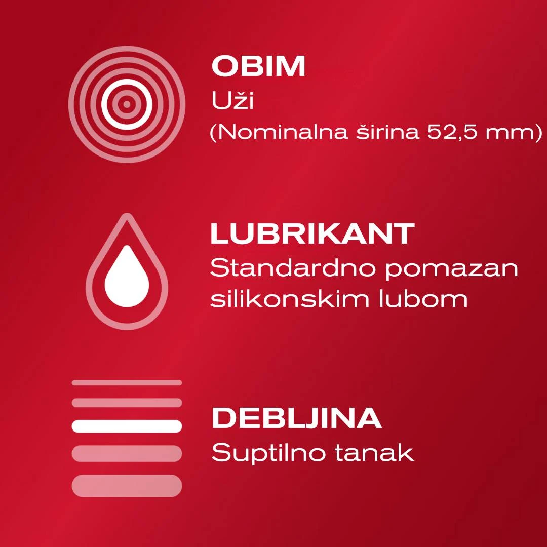 Durex® Kondomi SLIM FIT 10 Kondoma Užeg Promera