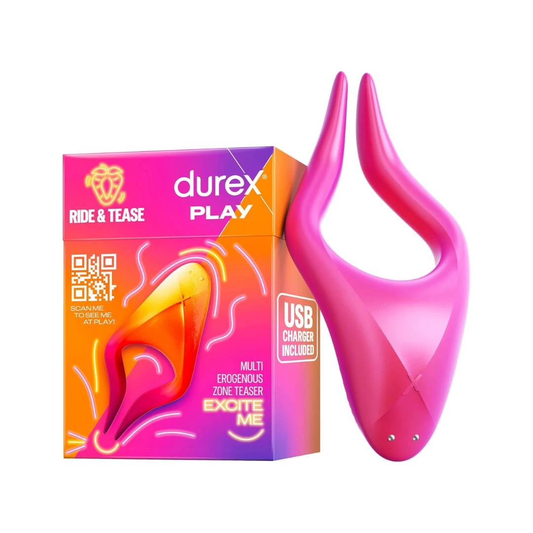 Durex® Play Ride and Tease Vibrator za Stimulaciju Erogenih Zona Unisex 1 Komad 