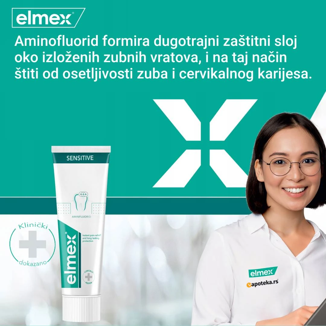 elmex® SENSITIVE Plus Pasta za Zube 75 mL 