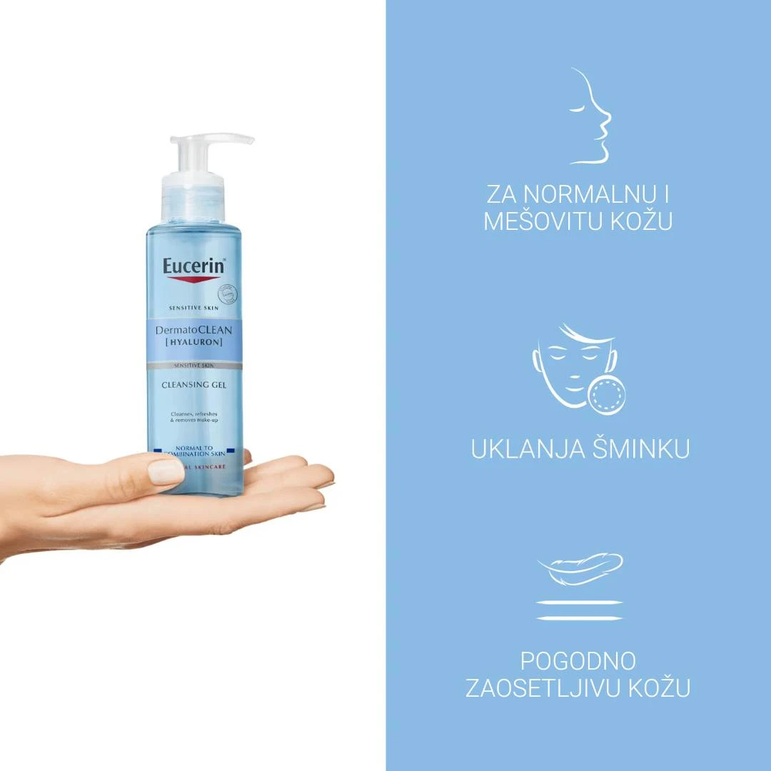 Eucerin® DermatoCLEAN HYALURON Gel za Umivanje 200 mL