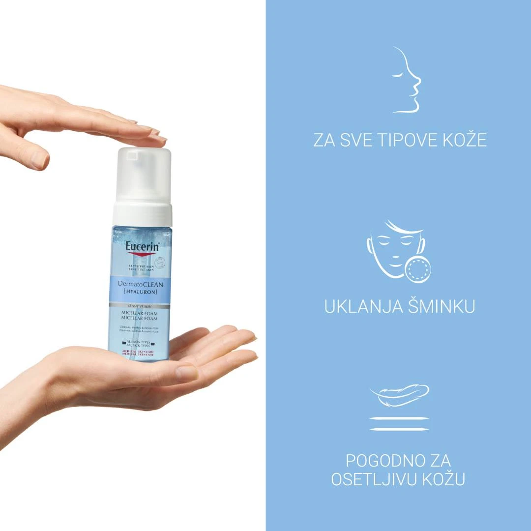 Eucerin® DermatoCLEAN HYALURON Micelarna Pena za Umivanje 200 mL