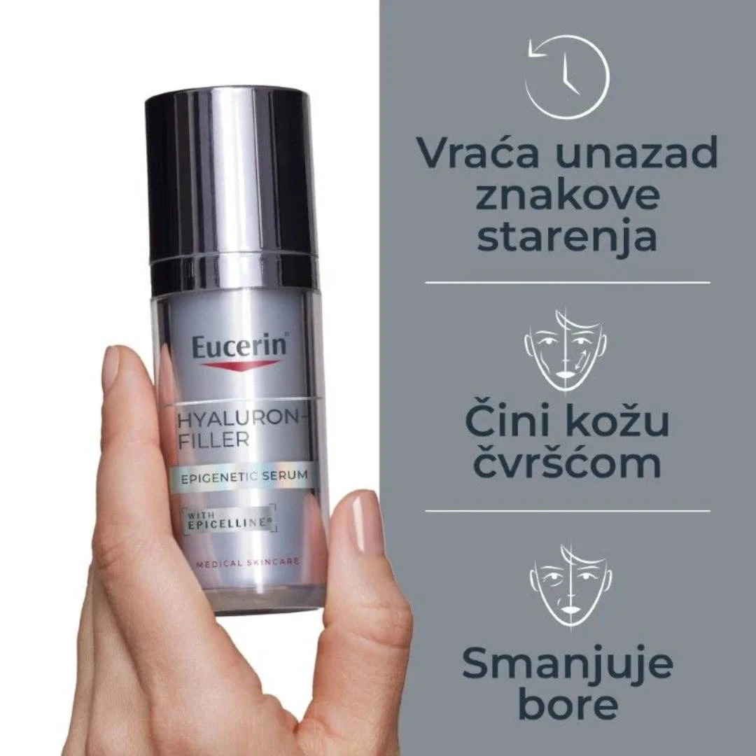 Eucerin® HYALURON Filler EPIGENETIC Serum za Lice protiv Starenja 30 mL Seruma sa Epigenetičkim Delovanjem