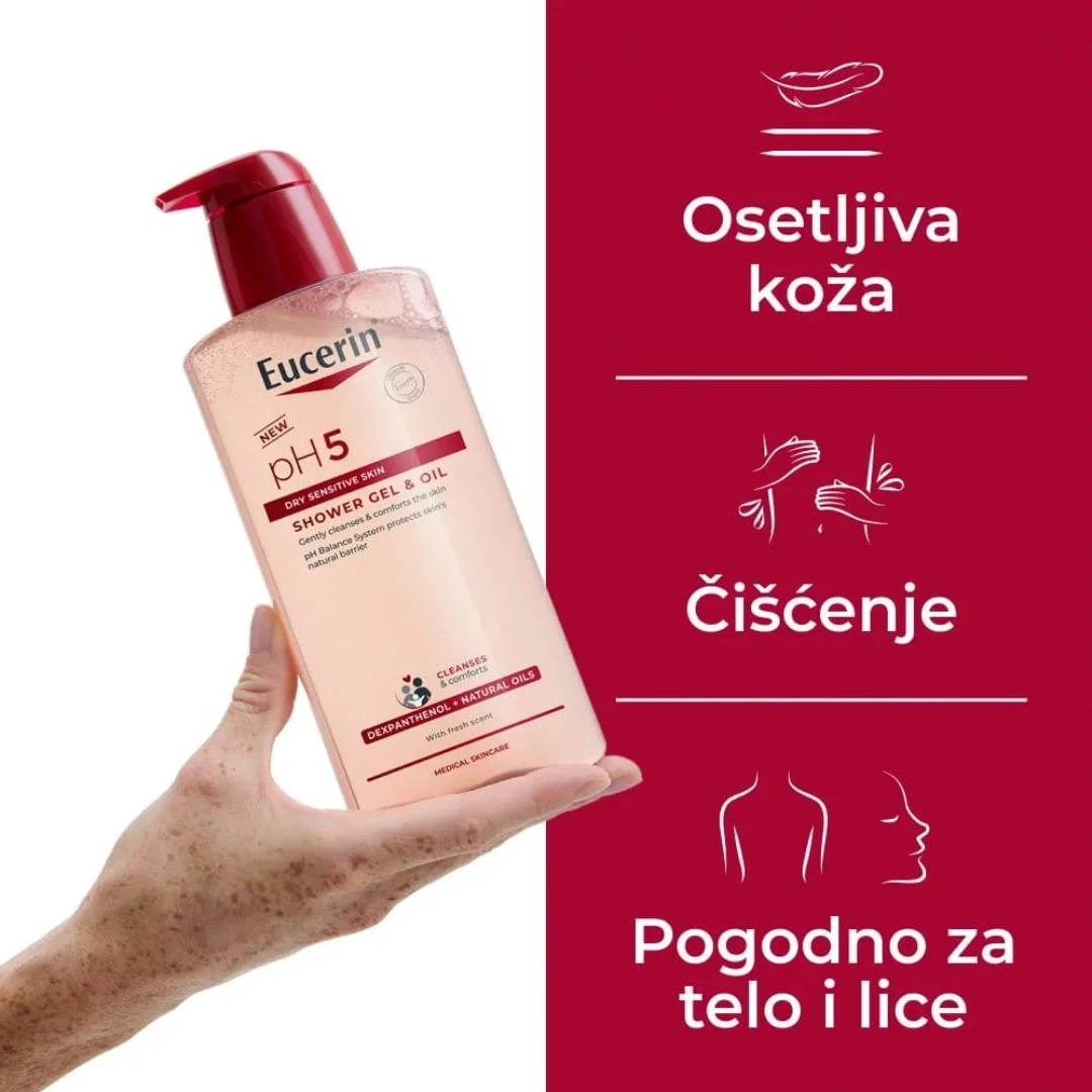 Eucerin® pH5  Gel i Ulje za Tuširanje 400 mL