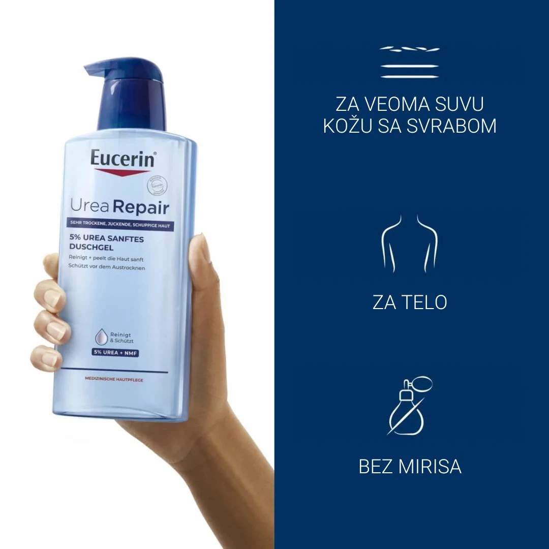 Eucerin® UreaRepair Blagi Gel za Tuširanje sa 5% Uree 400 mL