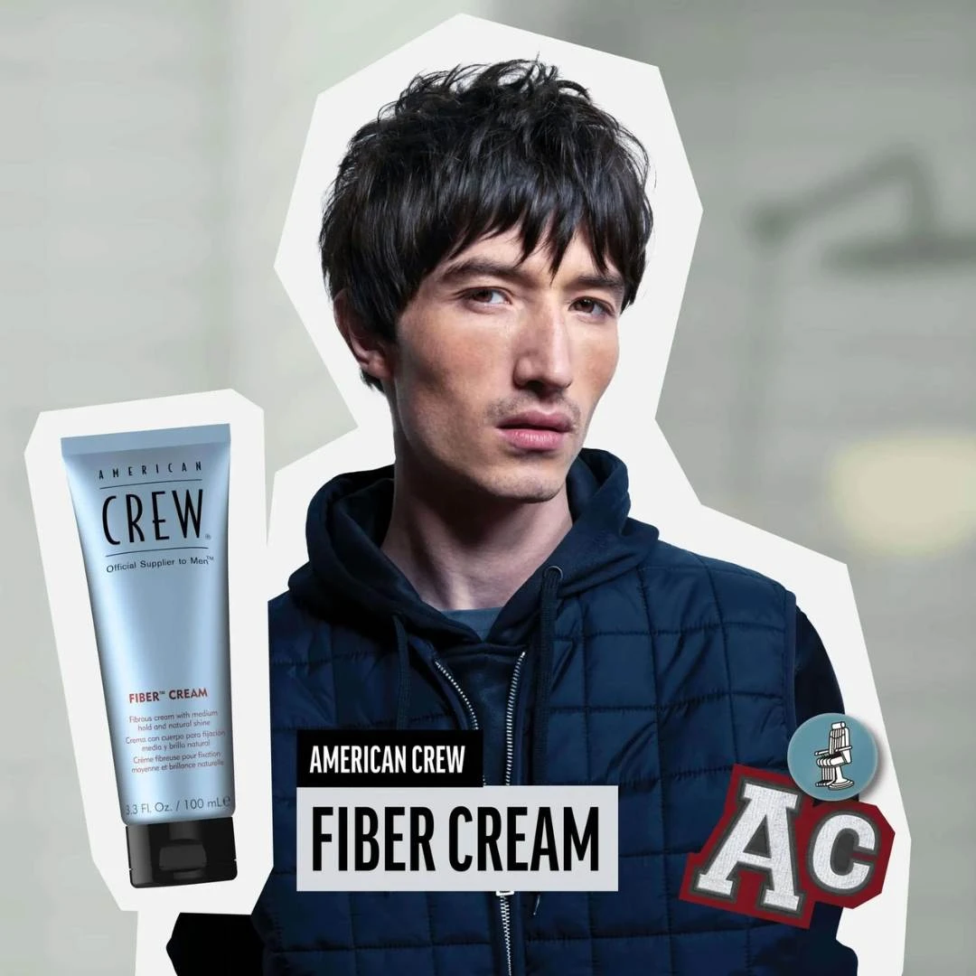 American CREW FIBER CREAM Krema sa Srednjom Čvrstoćom i Prirodnim Sjajem 100 mL