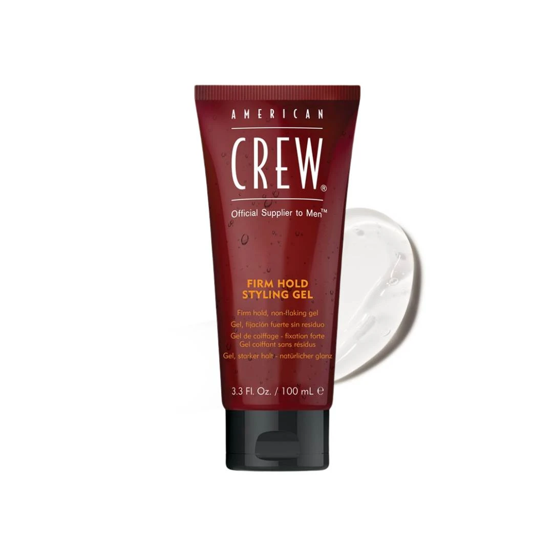 American CREW Firm Hold Styling Gel Formula Bez Stvaranja Ljuspica 100 mL