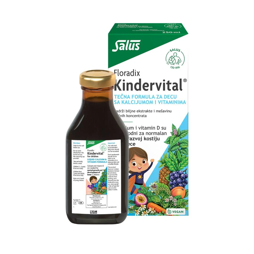 Floradix® Kindervital® Multivitaminski Sirup za Decu 250 mL