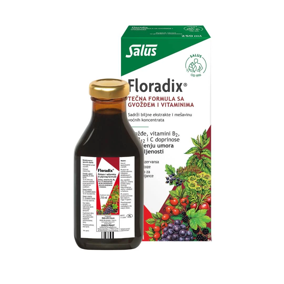 Floradix® Tonik Sirup sa Organskim Gvožđem 250 mL