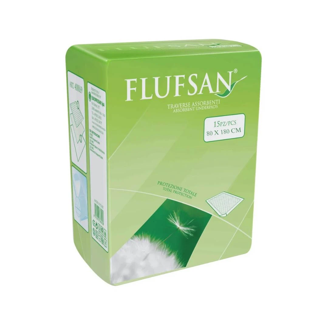 FLUFSAN® Nepromočivi Podmetač za Krevet 80x180 cm 15 Podmetača