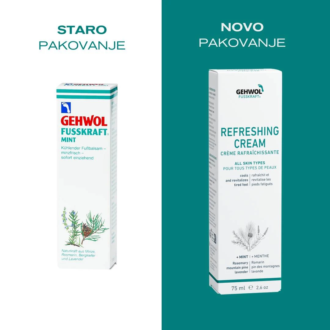 GEHWOL® FUSSKRAFT Osvežavajuća Krema za Noge MINT 75 mL