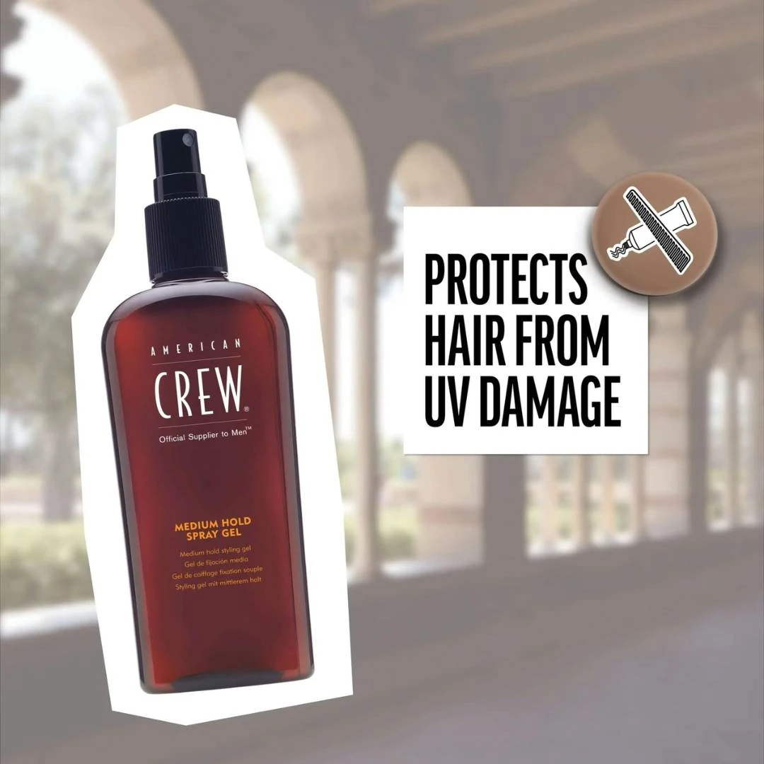 American CREW Medium Hold Spray Gel Gel za Lako Stilizovanje 250 mL