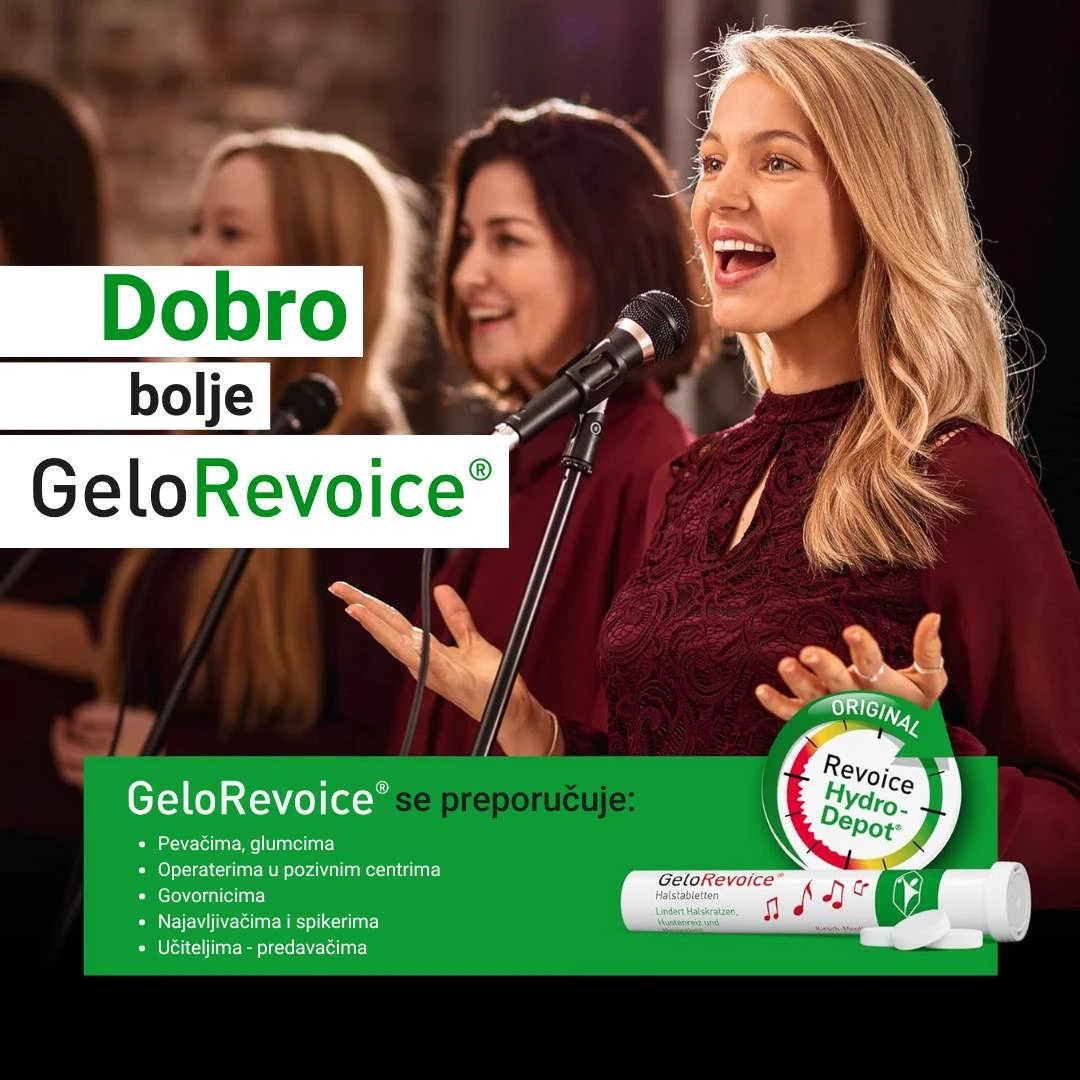 GeloRevoice Cassis 20 Pastila Ukus Mentol; Promuklost; Bol u Grlu