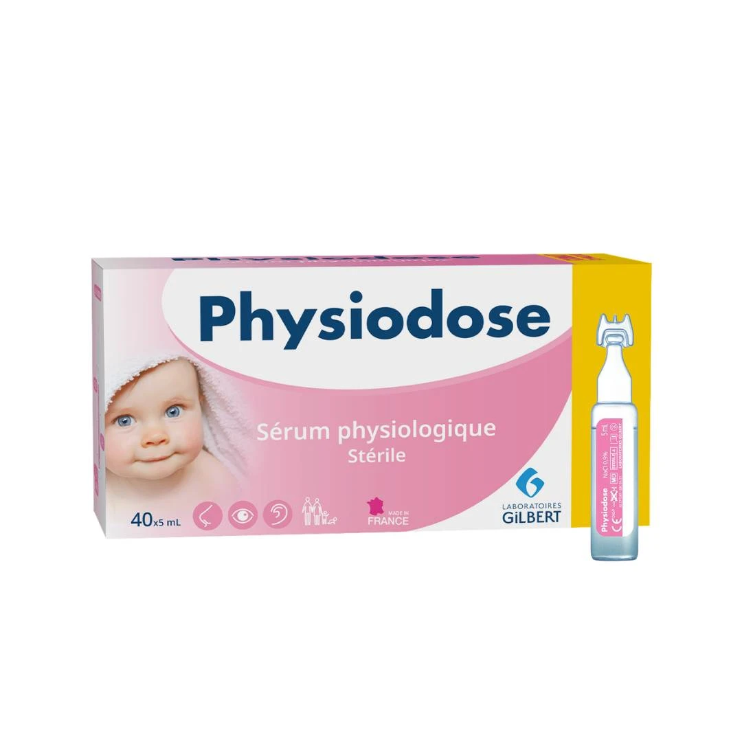 Laboratoires Gilbert Physiodose Ampule Fiziološki Rastvor 40x5 mL Izotonični Rastvor