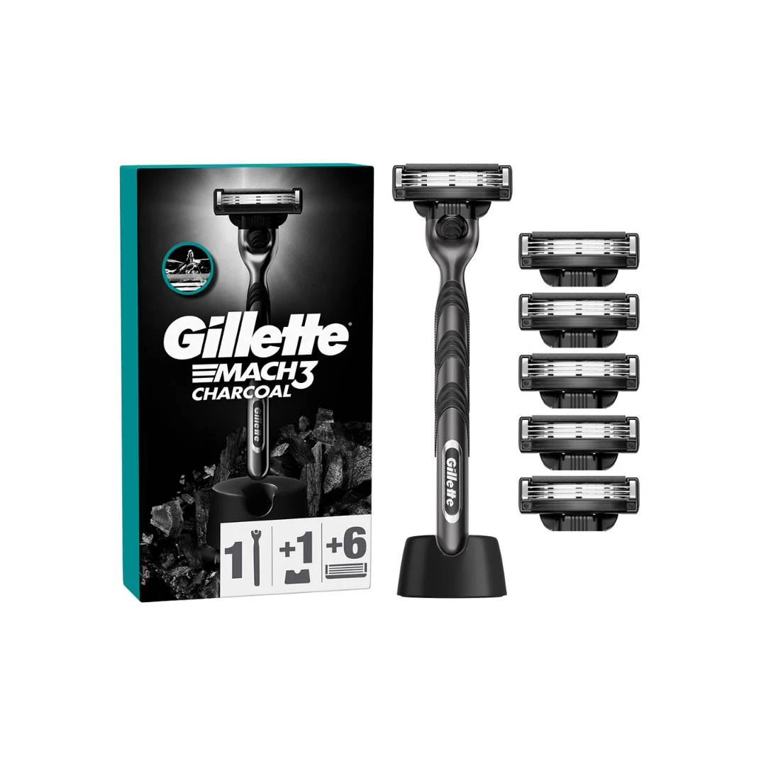 Gillette® Aparat MACH3 Charcoal sa 6 Brijača