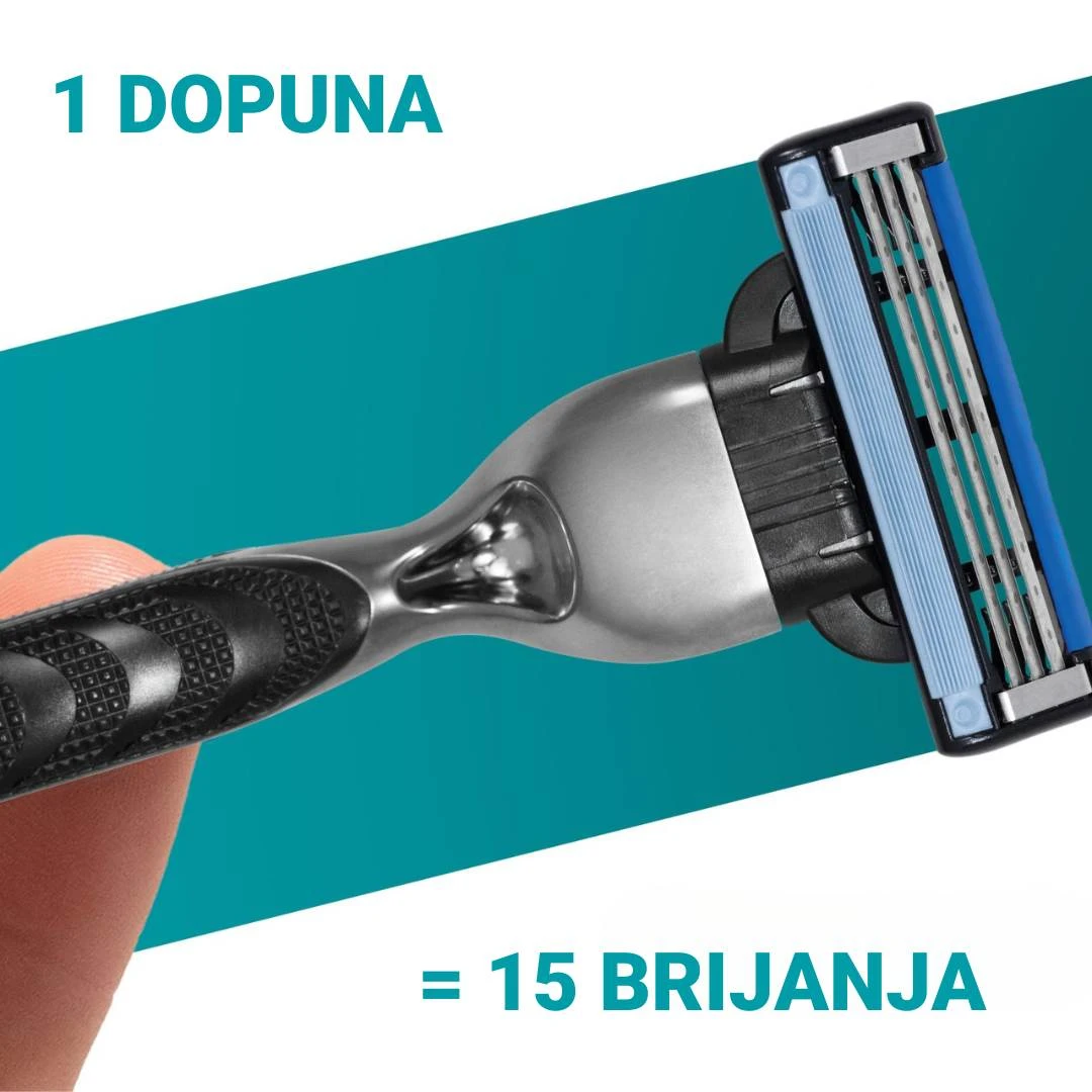 Gillette® Aparat MACH3 sa 12 Brijača PROMO PAKOVANJE 