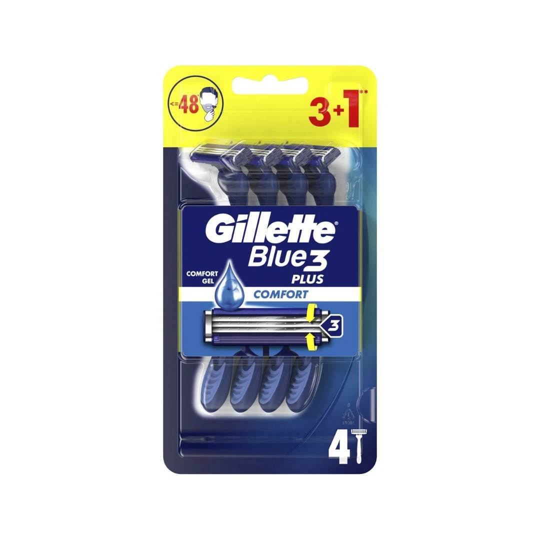 Gillette® Brijač BLUE3 PLUS Comfort 3+1, 4 Brijača