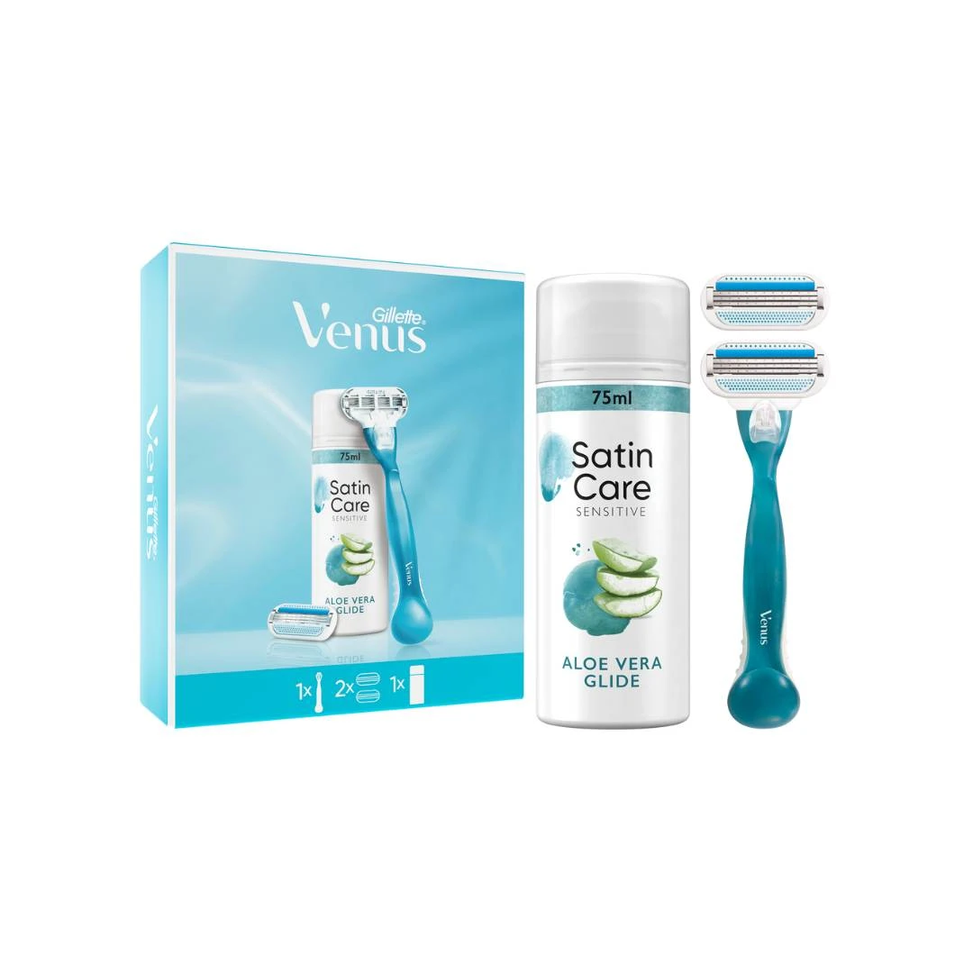 Gillette® Venus PROMO Dopuna Smooth 2 Brijača, Aparat Smooth Brijač i Satin Care Gel za Brijanje 75 mL