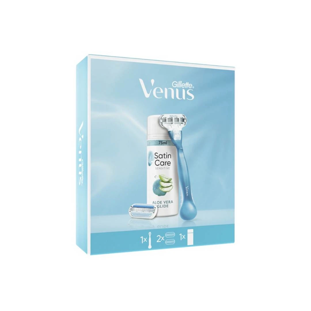 Gillette® Venus PROMO Dopuna Smooth 2 Brijača, Aparat Smooth Brijač i Satin Care Gel za Brijanje 75 mL