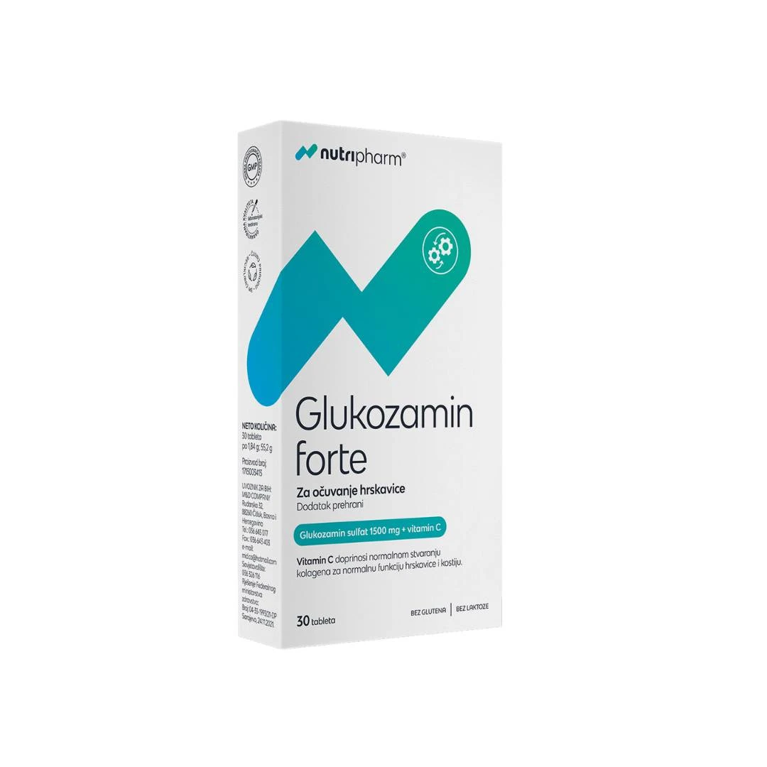 Nutripharm Glukozamin Forte 1500 mg 30 Tableta