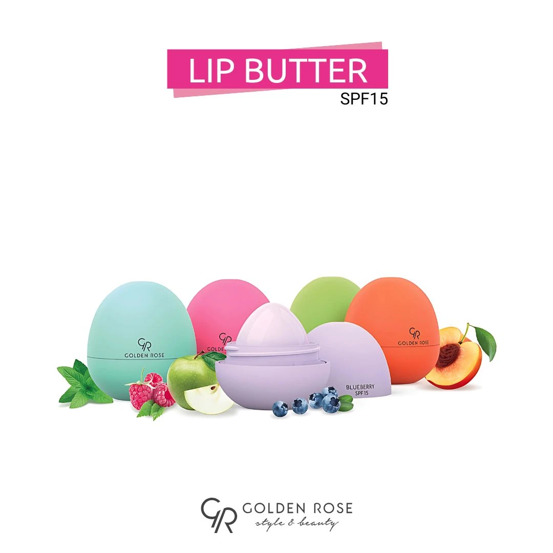 GOLDEN ROSE Lip Butter Peach SPF15 Buter za Usne sa Vitaminom E i Ukusom Breskve 8 g