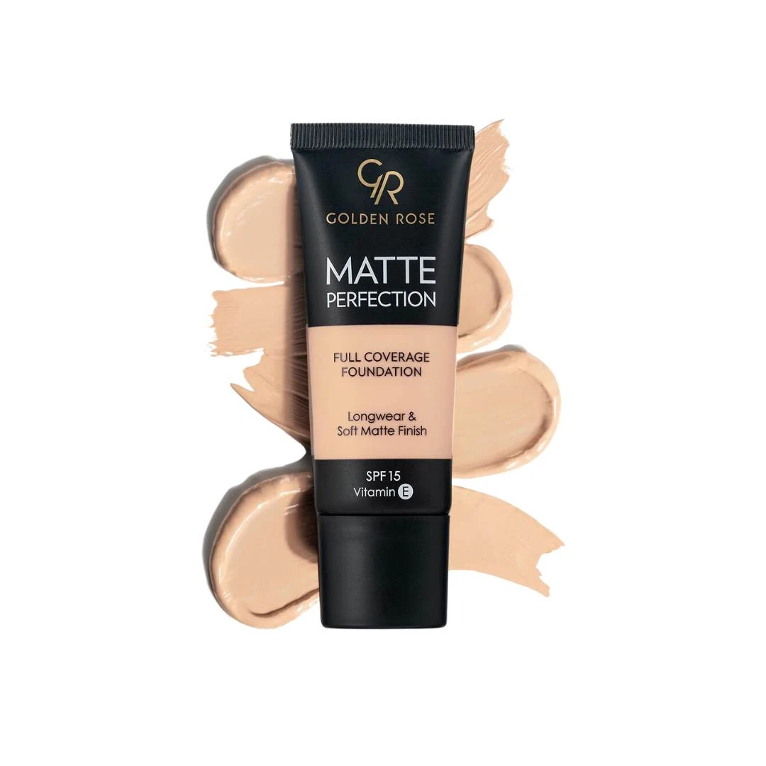 GOLDEN ROSE Matte Perfection Tečni Puder N3 SPF15 35 mL