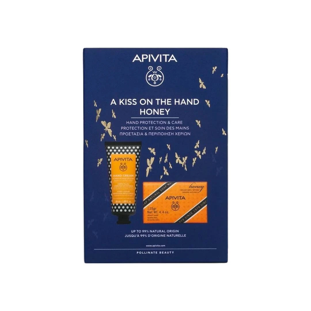 APIVITA PROMO Wanna Kiss Your Hand Krema za Ruke sa Medom 50 mL i Sapun sa Medom 125 g