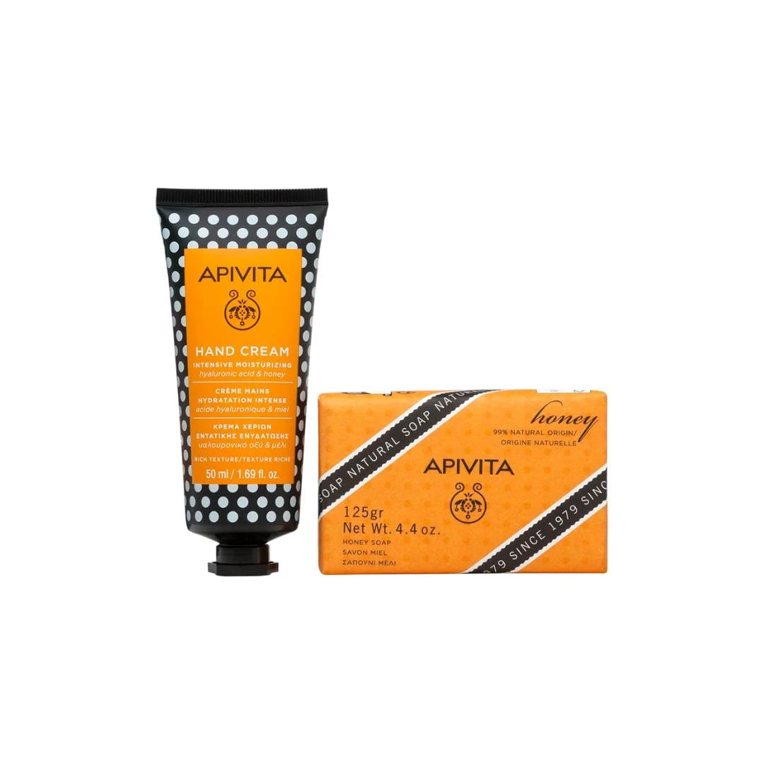 APIVITA PROMO Wanna Kiss Your Hand Krema za Ruke sa Medom 50 mL i Sapun sa Medom 125 g