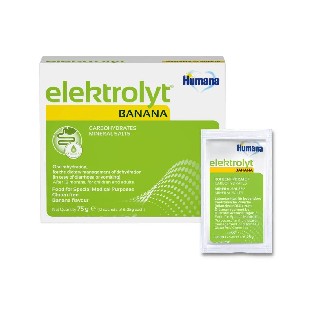 Humana Elektrolit sa Ukusom Banane za Decu i Odrasle 75g 