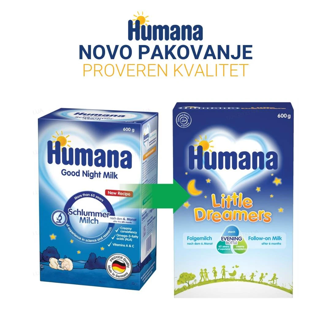 Humana Mleko za Laku Noć 600 g