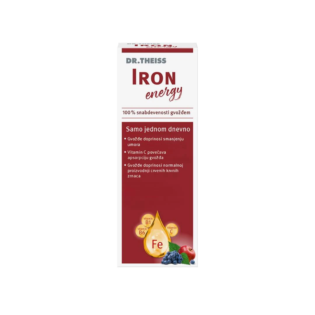 DR. THEISS IRON Energy Sirup sa Gvožđe Glukonatom 250 mL