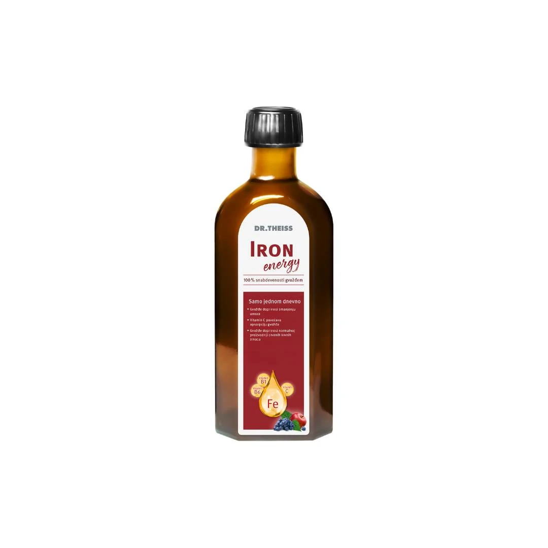 DR. THEISS IRON Energy Sirup sa Gvožđe Glukonatom 250 mL