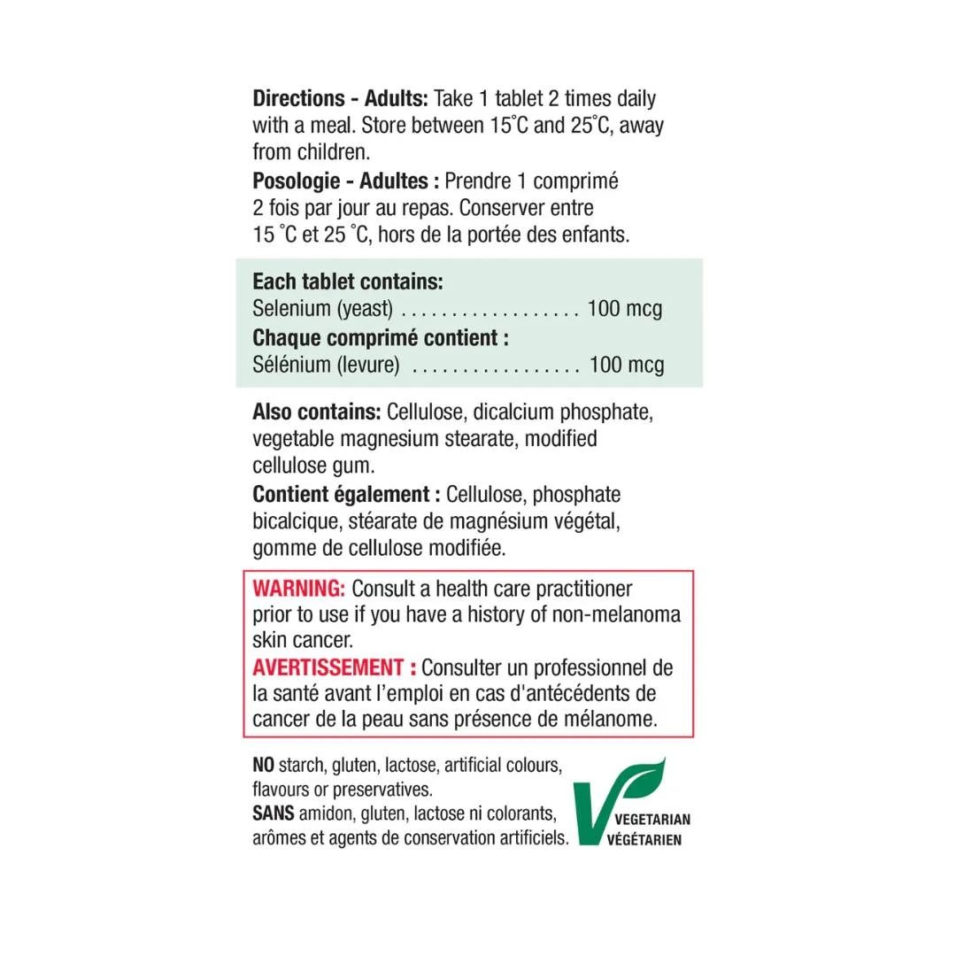 Jamieson™ Selenium 100 mcg 100 Tableta