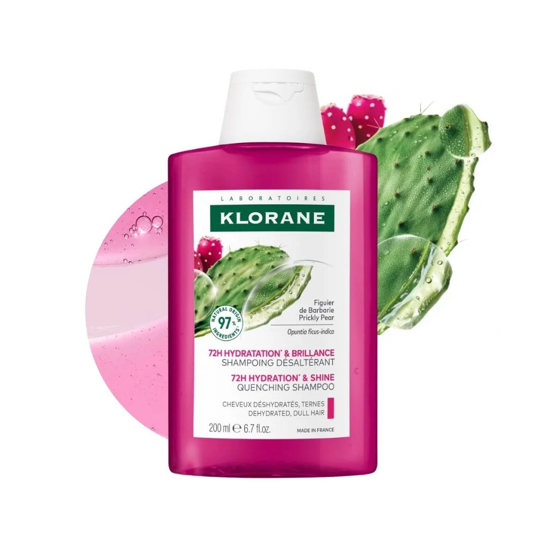 KLORANE 72H Hydration&Shine Šampon Indijska Smokva za Hidrataciju i Sjaj Kose 200 mL