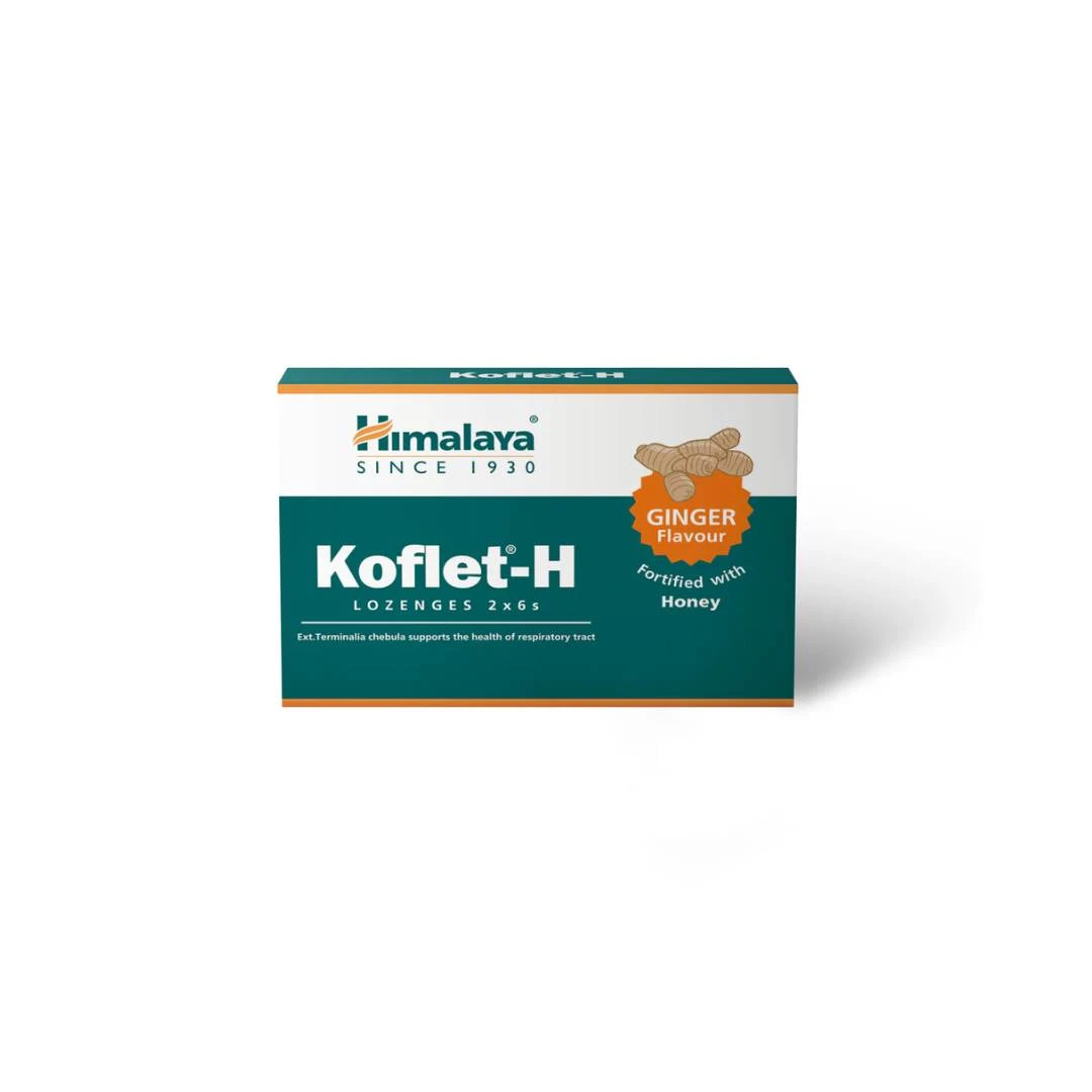 Himalaya® Koflet® H Lozenge sa Ukusom Đumbira 12 Lozengi kod Upale Grla