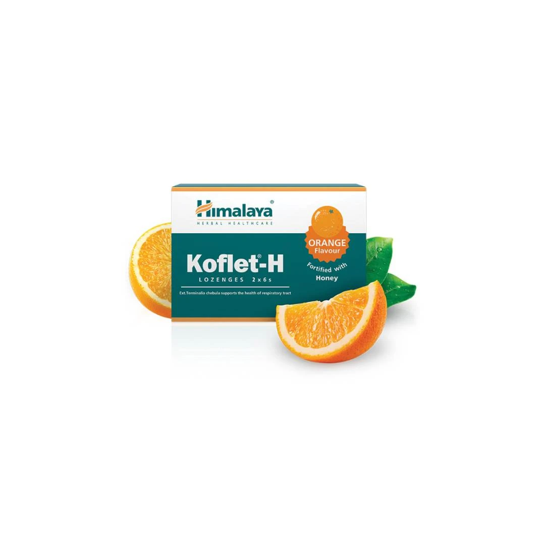 Himalaya® Koflet® H Lozenge sa Ukusom Pomorandže 12 Lozengi kod Upale Grla