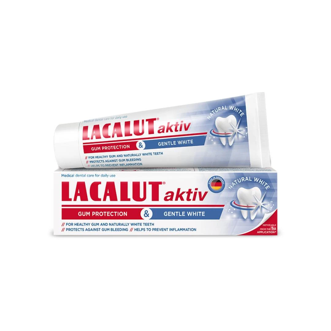 LACALUT® Pasta za Zube Aktiv Gum Protection & Gentle White 75 mL