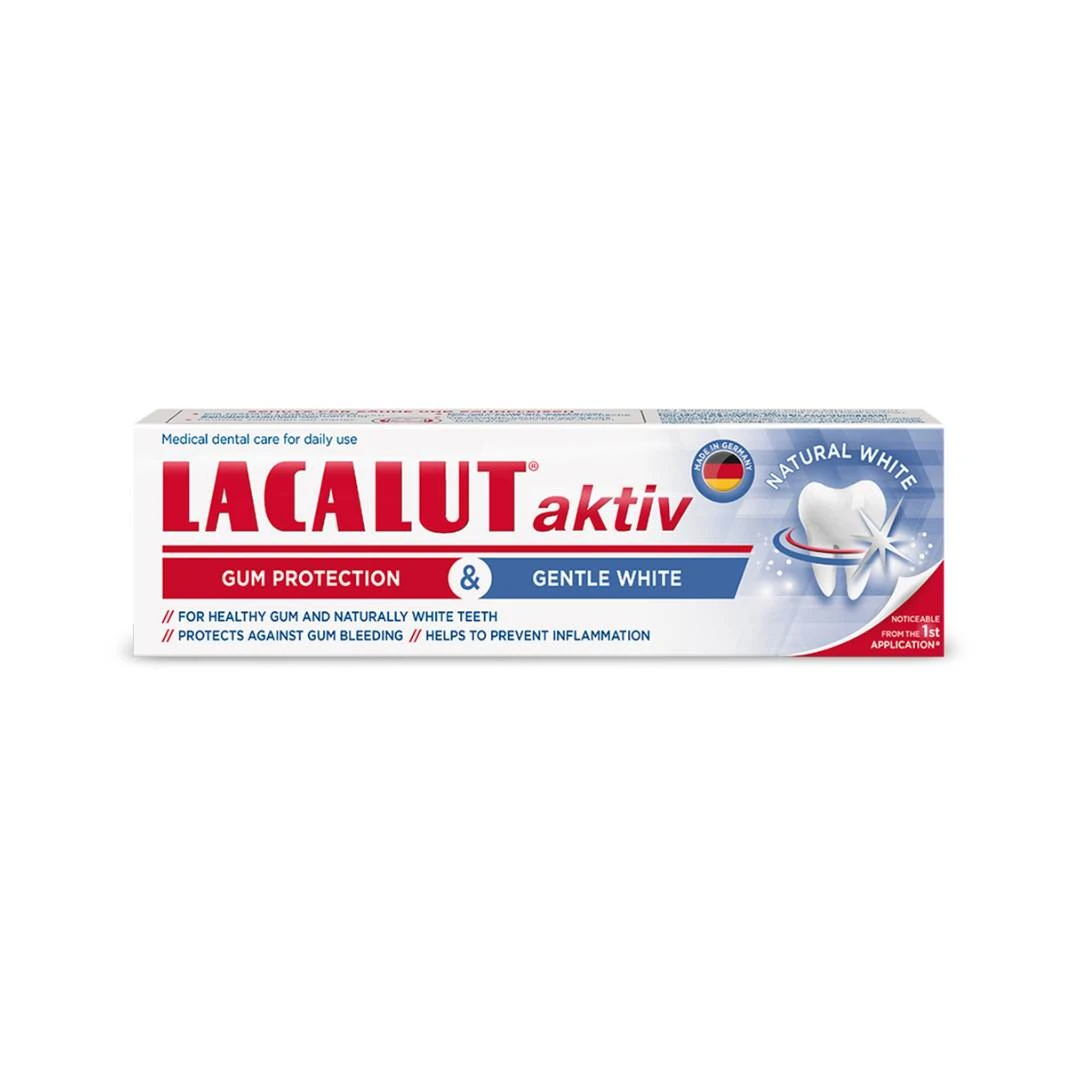 LACALUT® Pasta za Zube Aktiv Gum Protection & Gentle White 75 mL