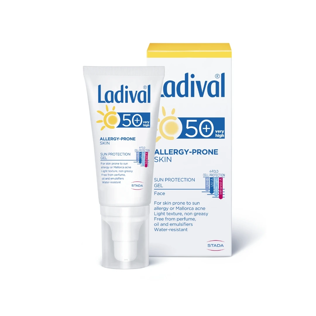 Ladival® Allergy Gel za Lice za Kožu Osetljivu na Sunce SPF 50+ 50 mL