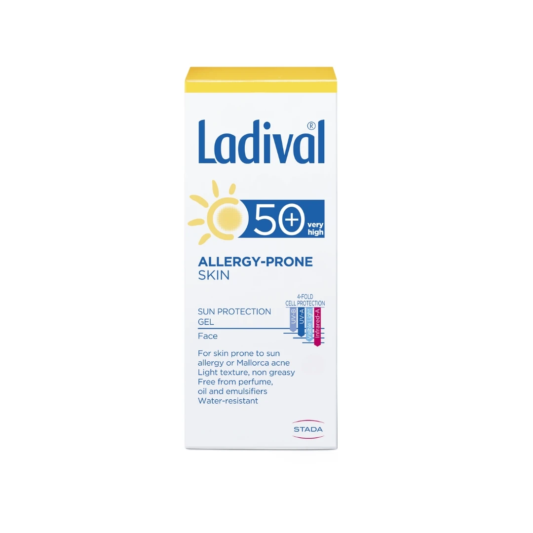 Ladival® Allergy Gel za Lice za Kožu Osetljivu na Sunce SPF 50+ 50 mL