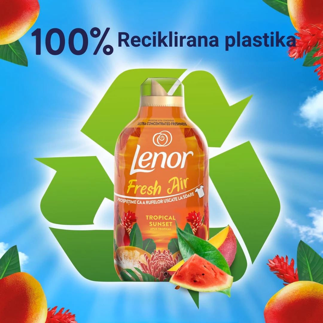 Lenor Koncentrovani Omekšivač za Veš Fresh Air TROPICAL SUNSET Plavi 33 Pranja