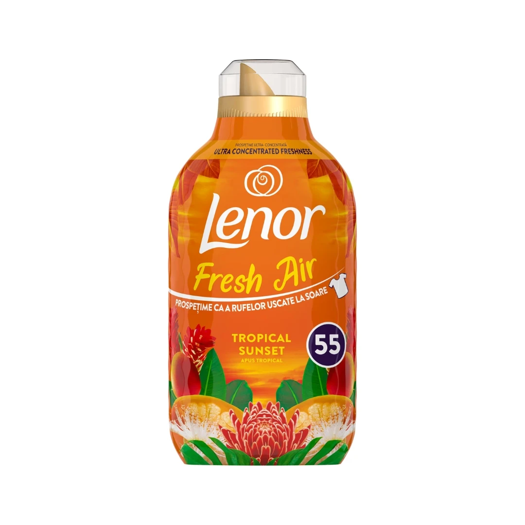 Lenor Koncentrovani Omekšivač za Veš Fresh Air TROPICAL SUNSET Narandžasti 55 Pranja