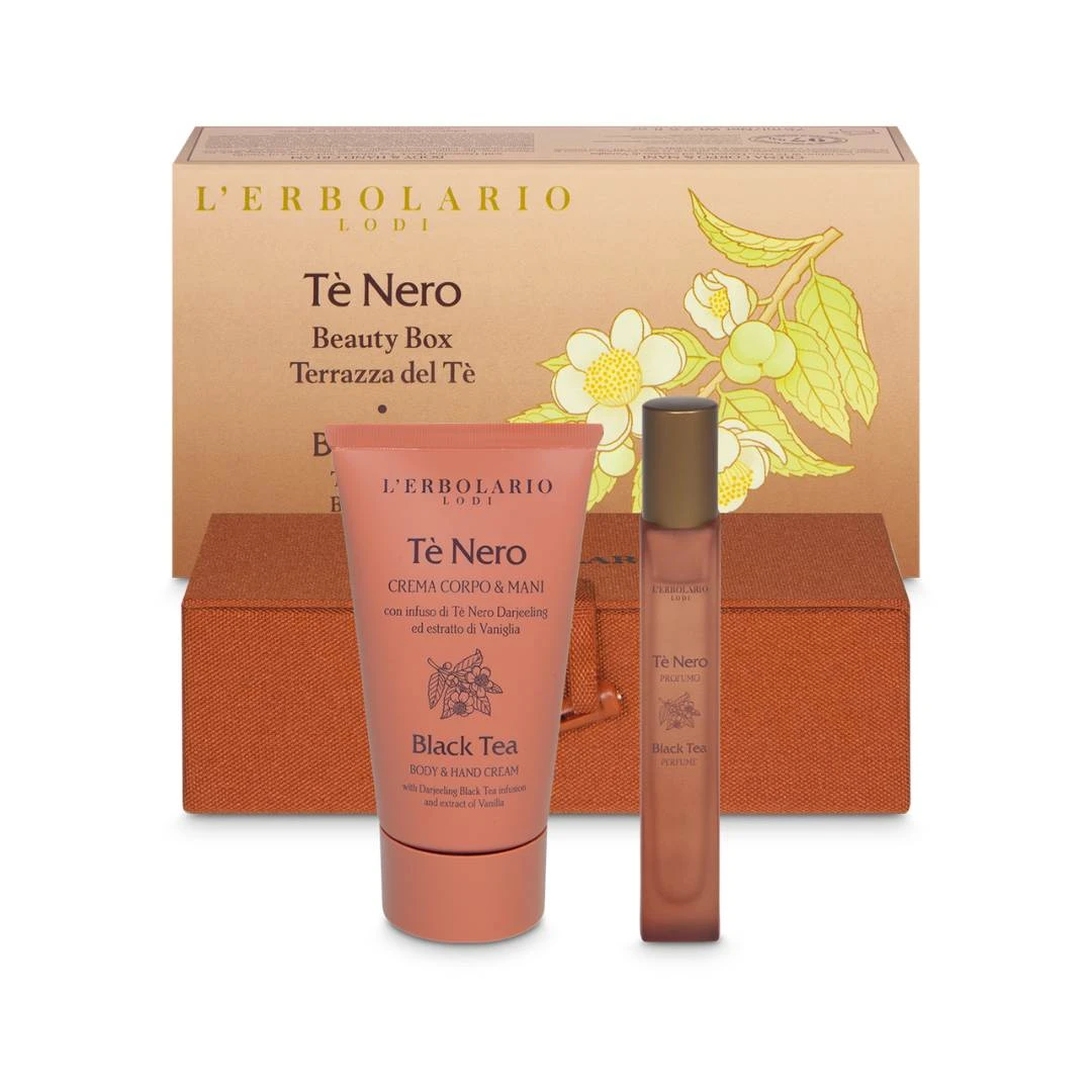 LERBOLARIO Black Tea Terrace Beauty Box Parfem 10 mL + Krema za Ruke i Telo 75 mL 