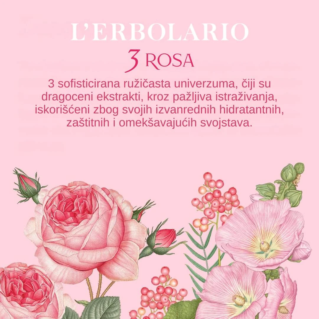 LERBOLARIO Krema za Telo 3 Rosa 200 mL