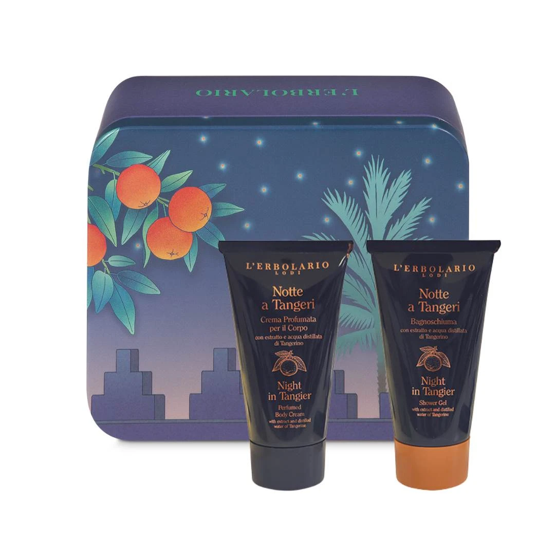 LERBOLARIO Notte a Tangeri Beauty Box za Telo Parfemisana Krema 75 mL i Gel za Tuširanje 75mL