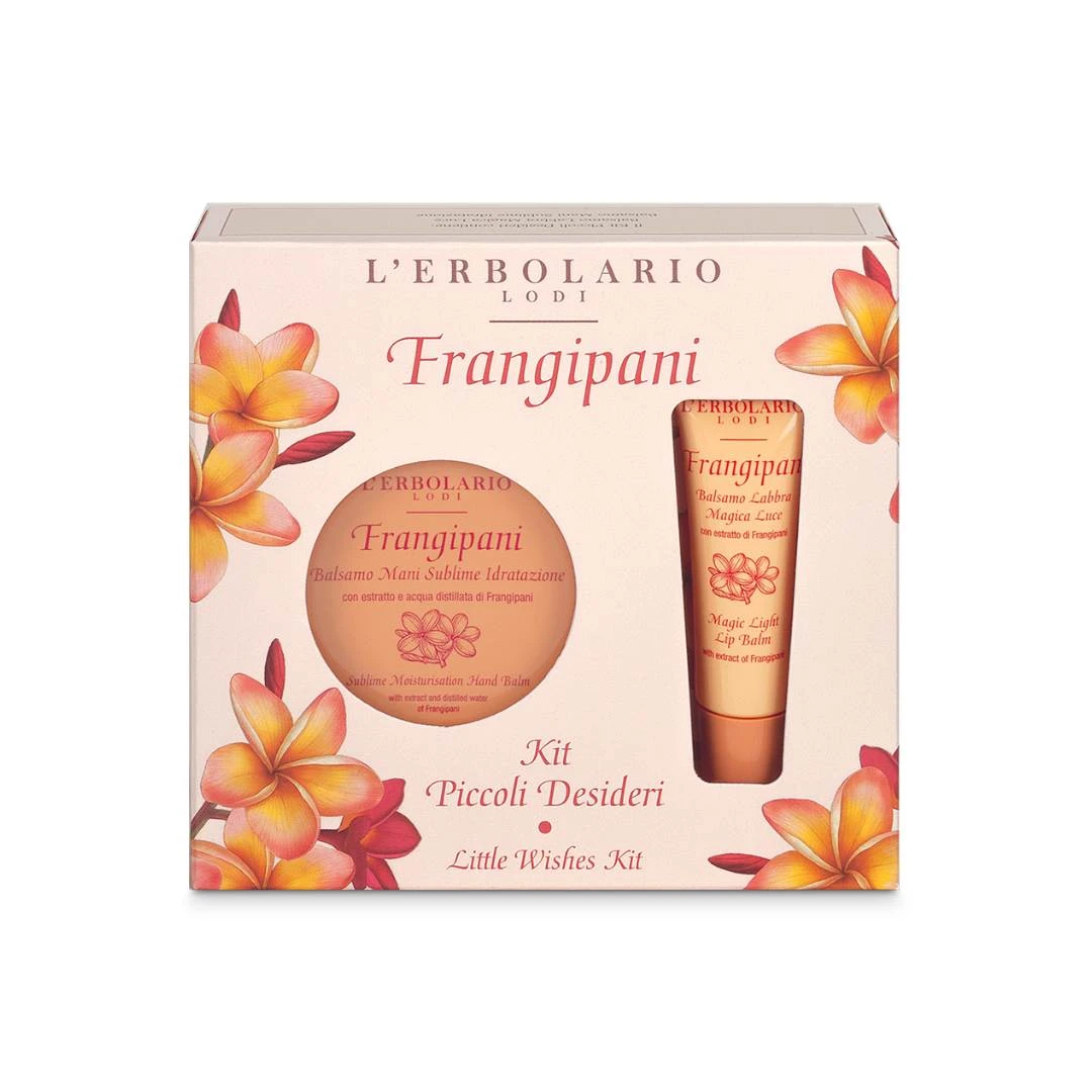 LERBOLARIO Balzam za Usne 10 mL i Krema za Ruke 75 mL Frangipani Set